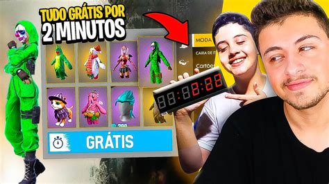 #freefire #emulador #pchola chicos el día de hoy traigo un vídeo de como descargar free fire para tu pc o lap sin lag y mencionarles cual considero como el. TUDO GRÁTIS POR 2 MINUTOS NO FREE FIRE? DESAFIEI MEU ...