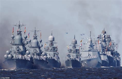 Russia Flexes Growing Power Of Its Navy With Huge Parade Involving