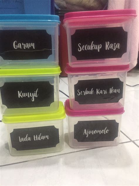 Maybe you would like to learn more about one of these? Blog Cik Miela: DIY Sticker Barang Dapur MUDAH