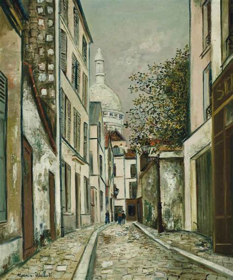 Maurice Utrillo 1883 1955 Rue Saint Rustique Christies