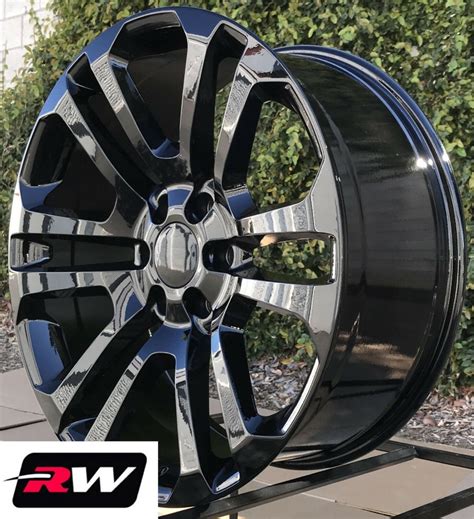 20 X9 Inch Gmc Sierra 1500 Ck158 Wheels Gloss Black Rims Tires Fit