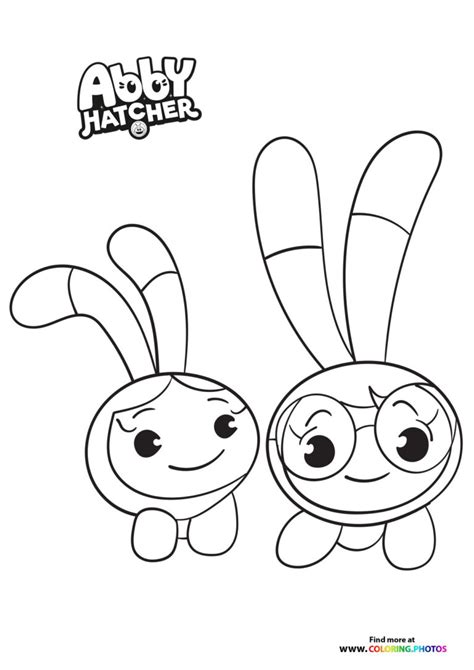 Abby Hatcher And Bozzly Coloring Pages For Kids