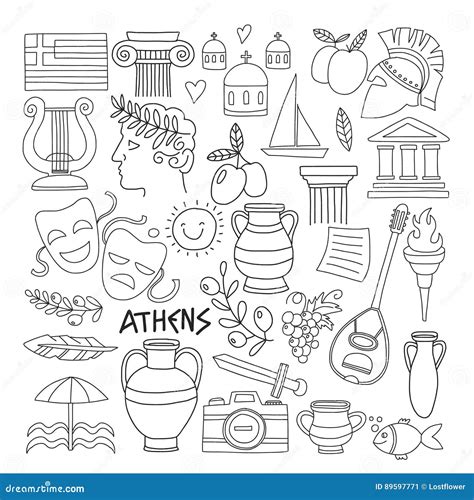 Grecia Antiga Para Colorir