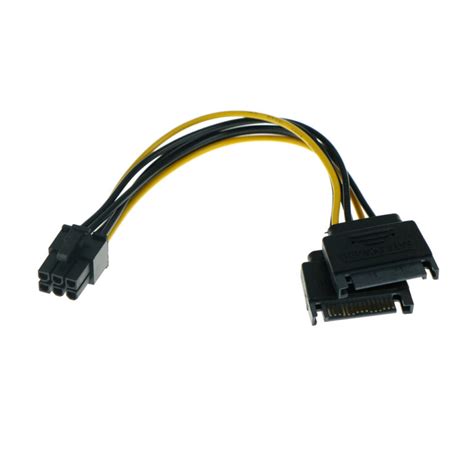 Dual SATA To PCI E 6 Pin Adapter Cable ElmorLabs