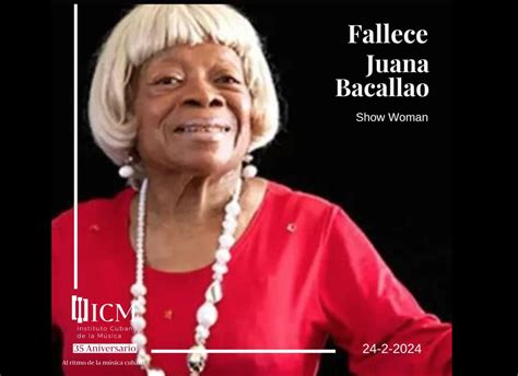 Fallece En La Habana Juana Bacallao ícono De La Cultura Cubana