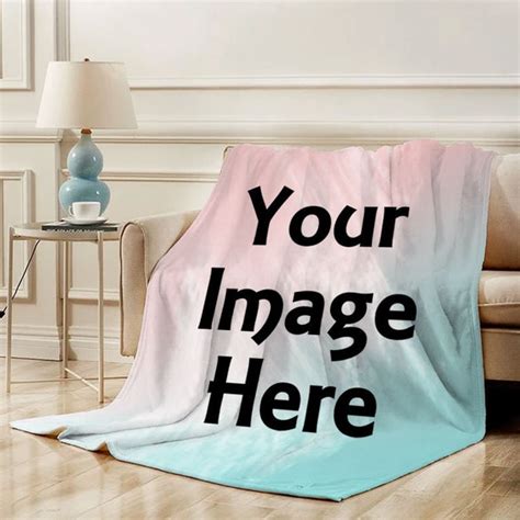 Custom Photo Fleece Blanketpersonalized Blanket With A Etsy