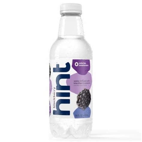 Hint Blackberry Flavored Bottled Water 16 Fl Oz Dillons Food Stores