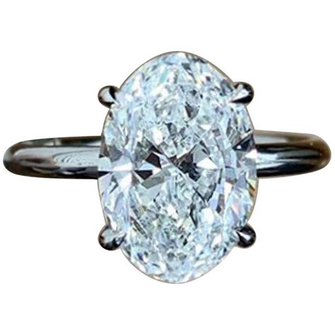 Gia Certified 402 Carat Oval Diamond Ring For Sale At 1stdibs Oval