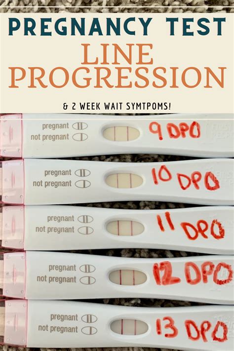 Pregnancy Test Line Progression 8dpo 4 Week Pregnancy Symptoms Artofit