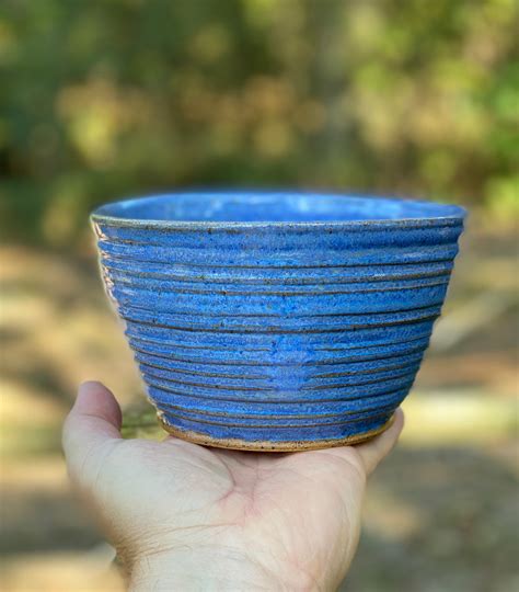 Klynnsart Handmade Wheel Thrown Planter Stoneware Pot Boho Ceramic