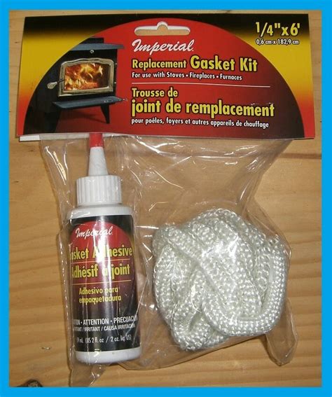 Imperial Ga0190 Replacement Wood Stove Gasket Kit 14 X 6 With Glue
