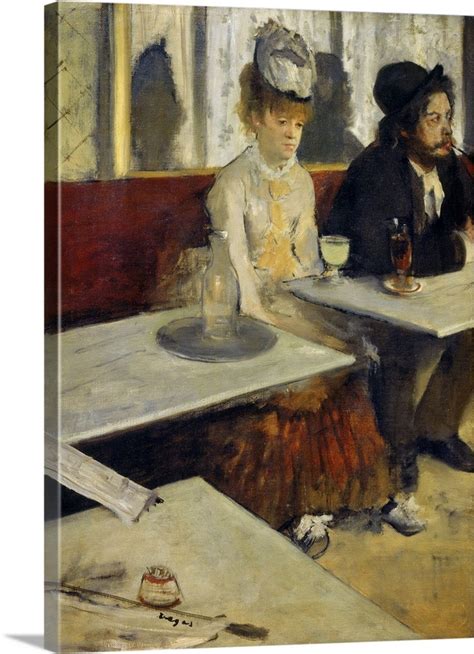 In A Cafe Also Called Absinthe 1873 Painting By French Impressionist