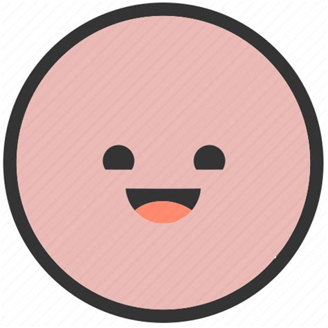 Circle Emoji Emoticons Face Happy Shapes Smiley Icon Download
