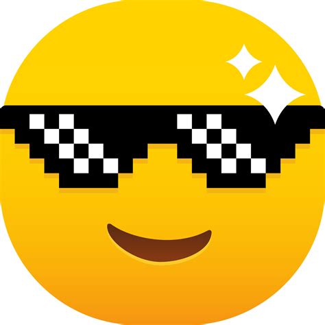 Cool Face With Pixel Glasses Emoji 20522258 Png