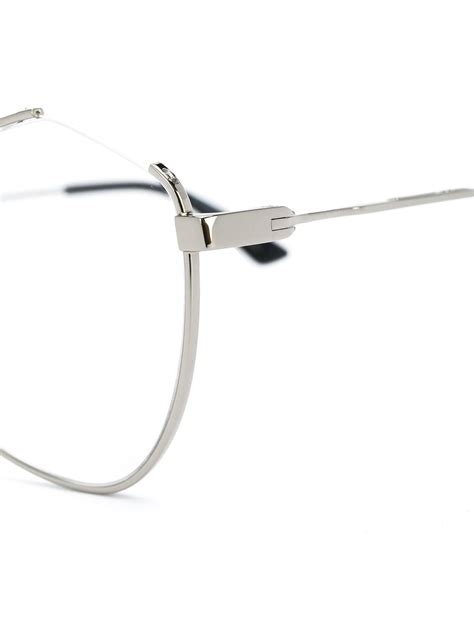 mcq swallow angular cat eye frame glasses farfetch