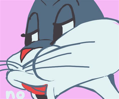 Characters coming to life from the cereal box, reading you stories, watching cartoons alongside you or showing you around the neighborhood. Bugs Bunny saying no meme format - Drawception