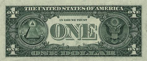 One U S Dollar Bill Reverse Digital Art By Serge Averbukh Pixels Merch