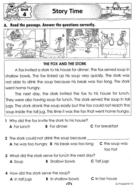Hello teachers, today share reading comprehension worksheets for teachers and students, on our website you will find short english readings, very practical for learning the language. KSSR English - World of Stories: Exercise