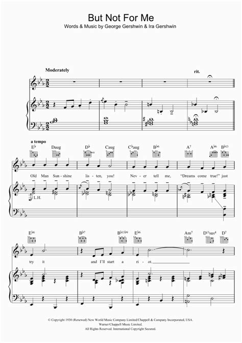 But Not For Me Piano Sheet Music Onlinepianist