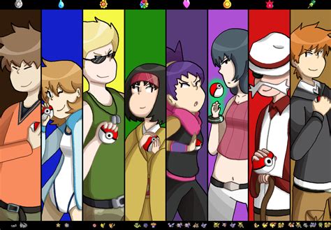Kanto Gym Leaders By Timehwimeh On Deviantart
