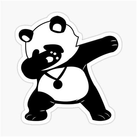 Dabbing Panda Dab Sticker For Sale By Themd Haendler Redbubble