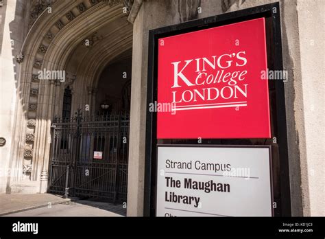 Kings College London Strand Campus Entrance Hi Res Stock Photography