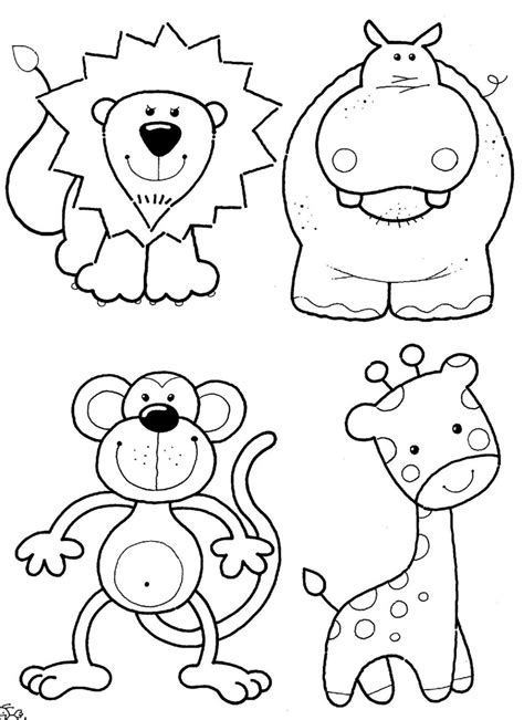 50 Animal Coloring Pages Jumbo Coloring Book For Kids Coloring Books