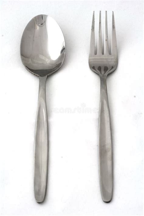 Spoon And Fork Stock Image Image Of Lanch Object Dinner 14852511