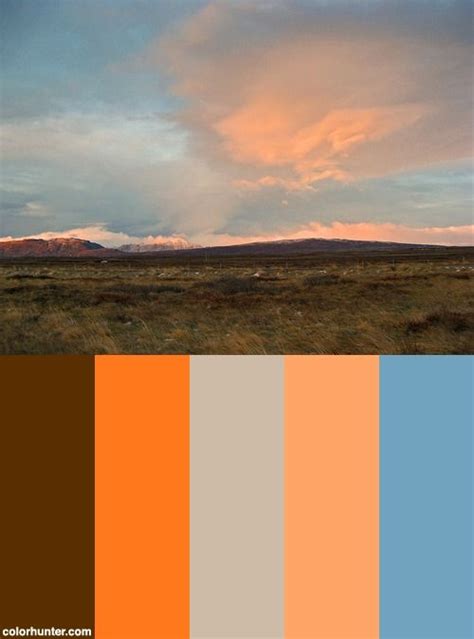 Blazing Sky Iceland Color Palette Color Pallets Color Palette