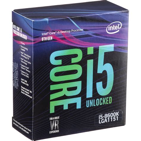 Intel Core I5 8600k 36 Ghz 6 Core Lga 1151 Bx80684i58600k Bandh