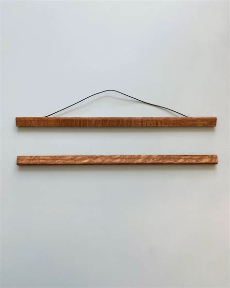 Handmade Magnetic Wooden Frame In 2020 Poster Hanger Wooden Handmade