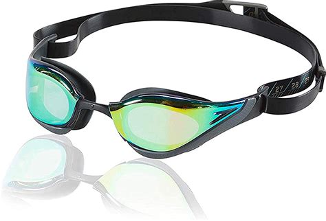 Speedo Unisex Adult Swim Goggles Mirrored Fastskin Pure Focus Bluegold