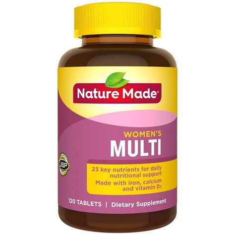 Nature Made Womens Multivitamin W Iron And Calcium Dietary Supplement