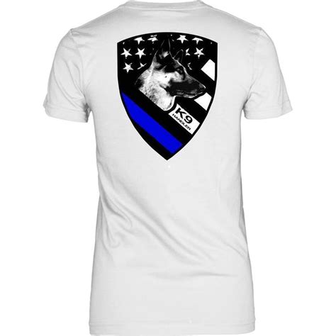 No bleach, dry with low setting or hang dry for best results. Police K9 Handler - Double Sided - T-Shirt (With images ...