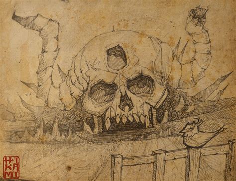 Hage Village Demon Skull Art By Me Hikami Rblackclover