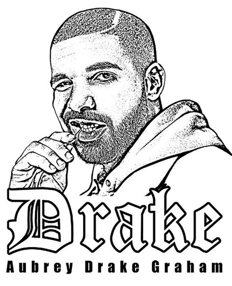 Drake To Color Coloring Page With DRAKE A Great Rapper To Flickr