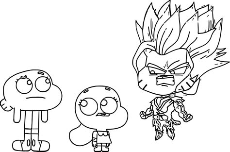 Coloriage Gumball - Coloriages gratuits à imprimer