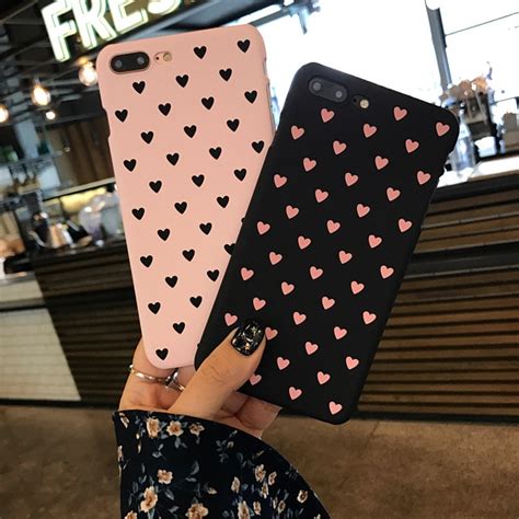 Fashion Cute Love Heart Phone Case For Iphone 7 7plus 6 6s Plus Girl