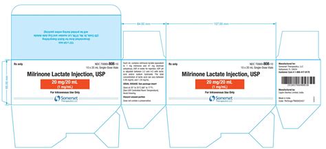 Milrinone Injection Package Insert Prescribing Information