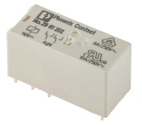 Phoenix Contact 110v Dc Dpdt Interface Relay Module Pcb Mount Rel Mr