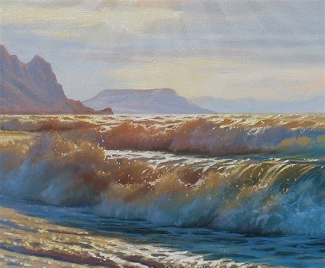 Ocean Sunrise Oil Painting Original By Alexander Shenderov Etsy