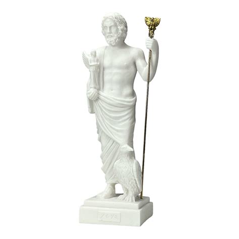 Zeus Jupiter King Of Gods Greek Roman Statue Sculpture Cast Marble