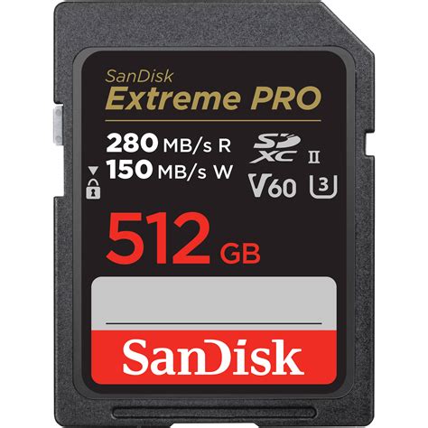 Sandisk 512gb Extreme Pro Uhs Ii Sdxc Memory Sdsdxep 512g Ancin