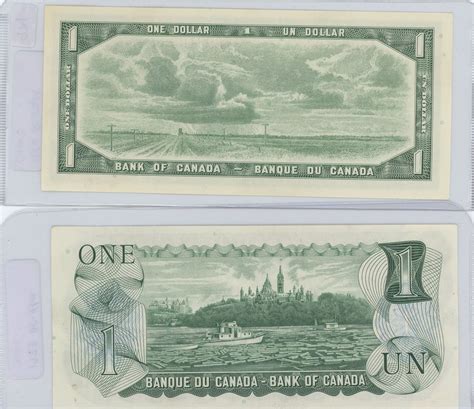 1954 And 1973 Canadian One Dollar Bills Chunc Schmalz Auctions