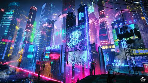 2048x1152 Colorful Neon City 4k 2048x1152 Resolution Hd 4k Wallpapers