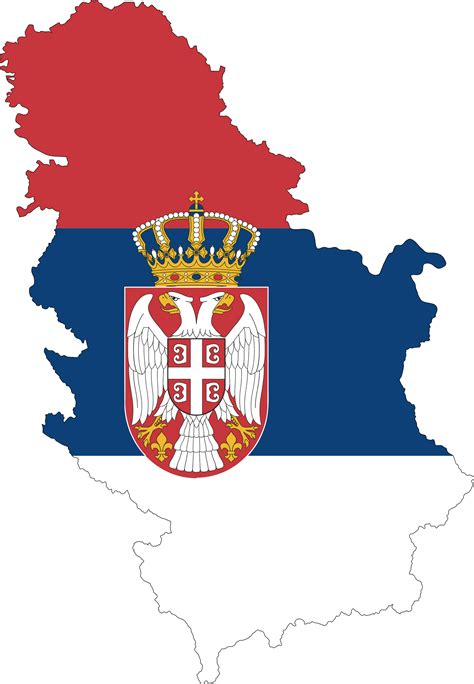 Last updated july 17, 2021. Clipart - Serbia Map Flag With Stroke Fixed