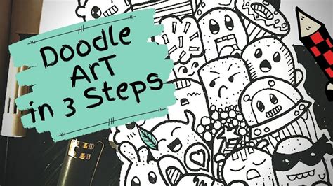Doodle Art In 3 Easy Steps Youtube