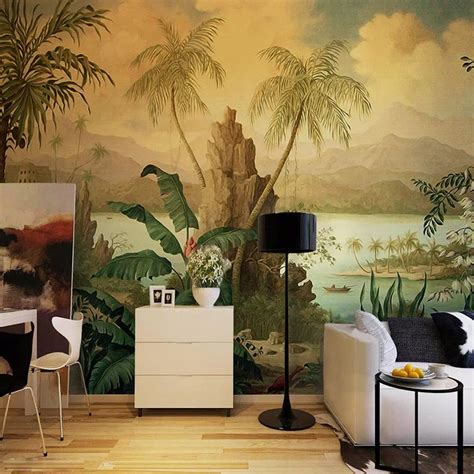 Custom Size Wallpaper Mural European Style Retro Landscape Bvm Home