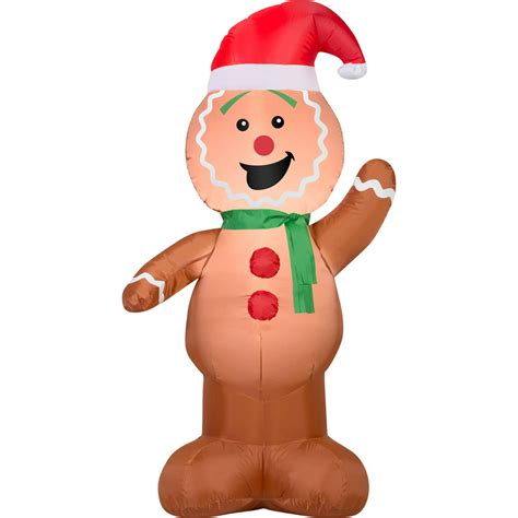 gemmy airblown christmas inflatables gingerbread 4