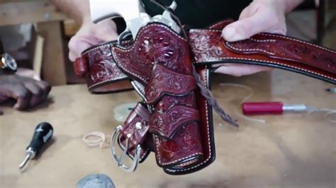 Leather Holster Making Western Cowboy Fast Draw Rig Andrews Custom
